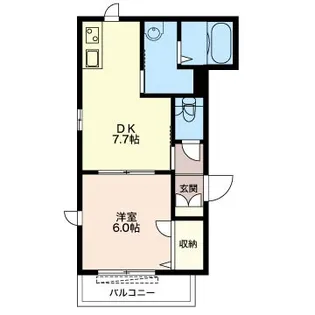 アンビエラ若葉【1階】の間取り