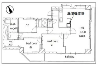 南麻布マンション【11階】の間取り
