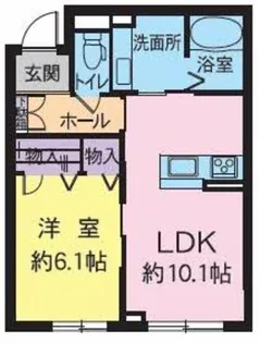ベレオ荒井駅前【1階】の間取り