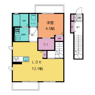 パールハイム【2階】の間取り