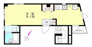 クオン旗の台【3階】の間取り
