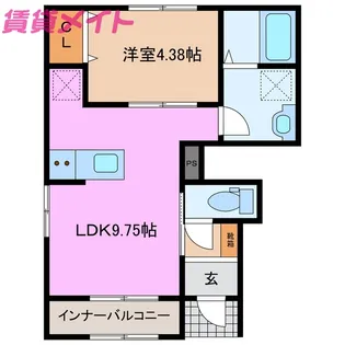 リーブルファイン大治田III2号棟【1階】の間取り
