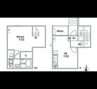 GRANPASEO 阿佐ヶ谷II【1階】の間取り