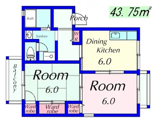 コーポ野路6【1階】の間取り