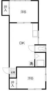 コーポ呉刻館【1階】の間取り
