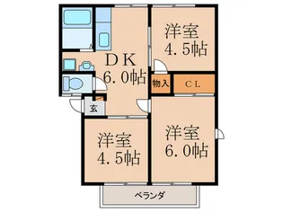 ウインディア大塚C【2階】の間取り