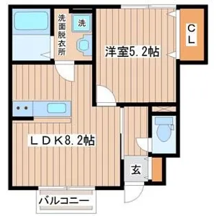 LINK STAGE砂押B【1階】の間取り