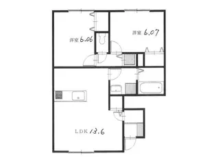 マーキュリー【1階】の間取り