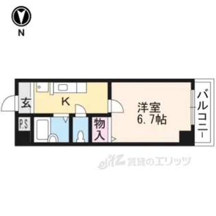 クレール山陵【3階】の間取り