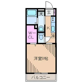 クレール・ワタナベ【1階】の間取り