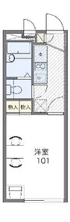 レオパレス凛【1階】の間取り