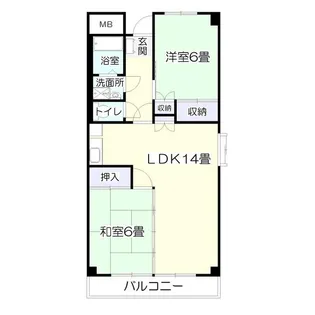 ニューライフ高嶺【5階】の間取り