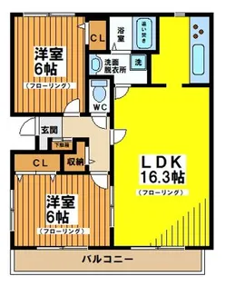 ドルフSK【2階】の間取り
