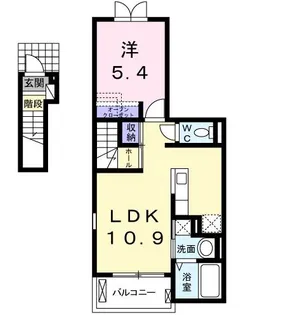 サニープレイス【2階】の間取り