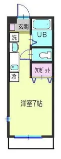 ユーハイツ【1階】の間取り