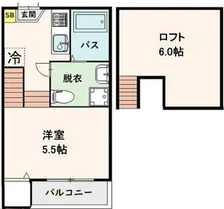 エヴァンコートII【1階】の間取り