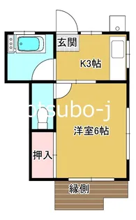 ユーケイハイムII【1階】の間取り