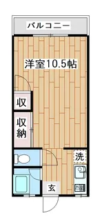 レジデンスニシイ 1号棟【2階】の間取り