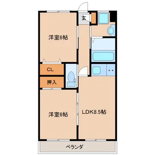 グランビュー 1【3階】の間取り