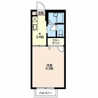 ドリームII B【2階】の間取り