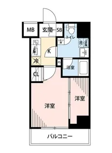 マイナビSTAYトワイライトヒルズ新岩駅前【2階】の間取り