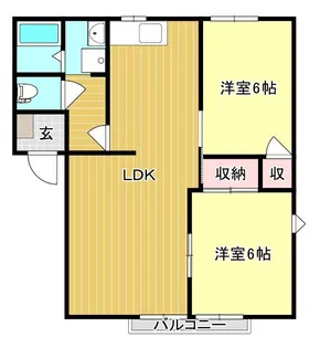 ハイネス平成I【1階】の間取り