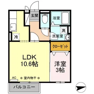 TAKAO【2階】の間取り