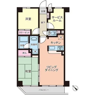 ラビマイキャッスル馬込【3階】の間取り
