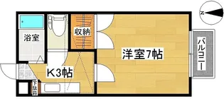 レポネール圭C【1階】の間取り