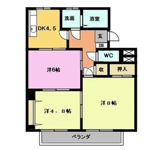 コスモ90【1階】の間取り
