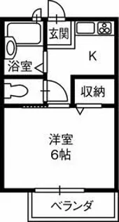 ビーンズサワダ【2階】の間取り