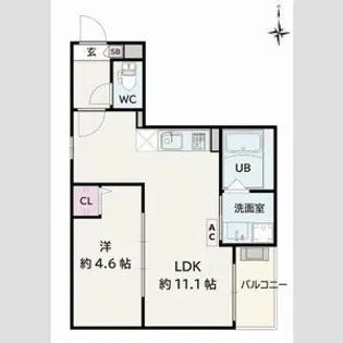 Jack sambanII【3階】の間取り