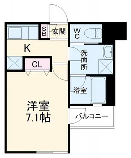 ディアレイシャス武蔵新城【1階】の間取り