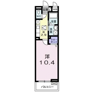フォレストパーク・八番館【1階】の間取り