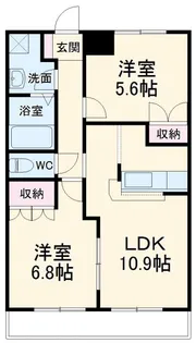 サンコート越谷【2階】の間取り
