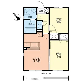 ラピーヌ【1階】の間取り
