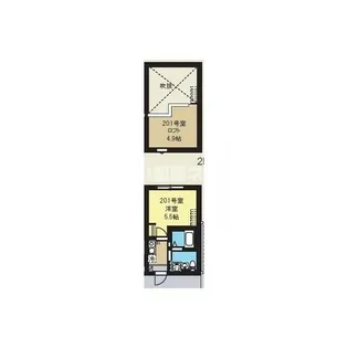 グランキャスト ノヴァ【2階】の間取り