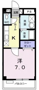 マーヴェラス・ヴュー【2階】の間取り
