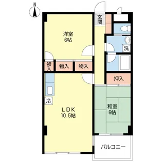 ブルンネンドルフ【1階】の間取り