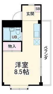 シティハウス八剣【4階】の間取り