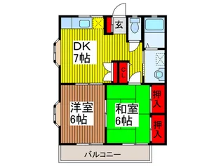 エスポワールHIRAN0【1階】の間取り