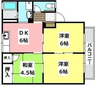 ヴィラボナールB棟【2階】の間取り