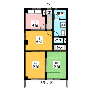 アーバンヒルズT2【1階】の間取り