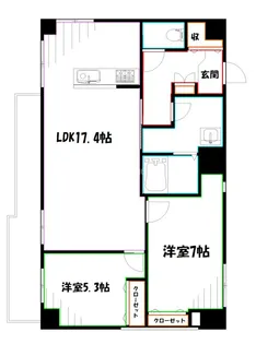 小金井本町ビル【11階】の間取り