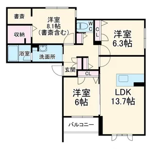 グランメゾン・K【3階】の間取り