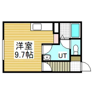 シャンドゥフルール【1階】の間取り
