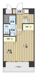 グレイスヒル・ホズミ【4階】の間取り