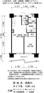 UR武庫川【12階】の間取り