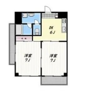 コートハイム横浜【3階】の間取り