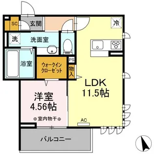 メゾンルミエール【3階】の間取り